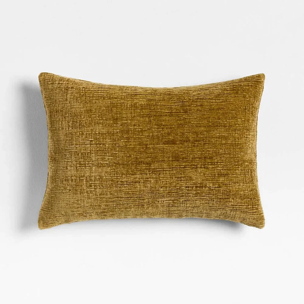 Discontinued Athena Calderone Crate and Barrel Aurea Chenille Throw Pillows x2